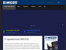 Tablet Screenshot of micos.cz